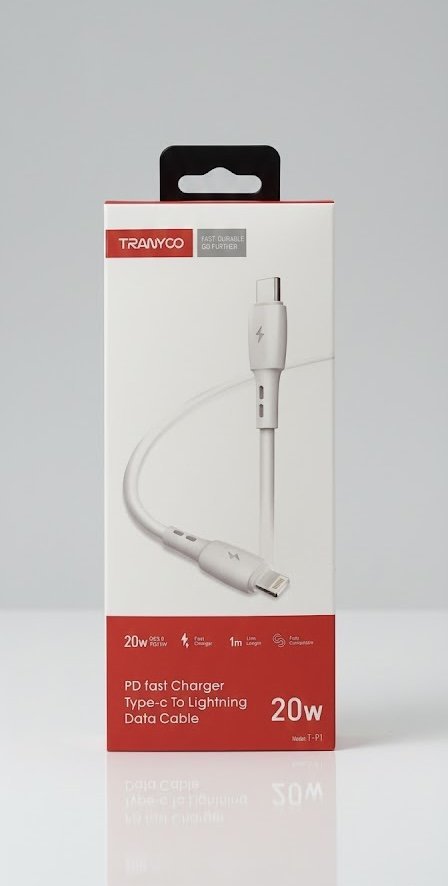 كيبل من منفذ (Type-C) إلى (Lightning) - مخصص لأجهزة آيفون وآيباد.