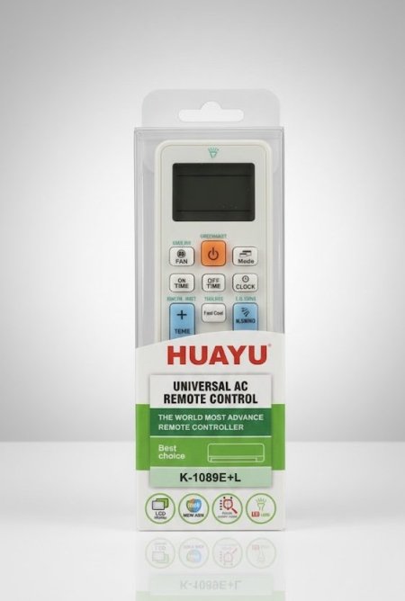 UNIVERSAL AC REMOTE CONTROL: جهاز تحكم عن بعد عام (شامل) لمكيفات الهواء.