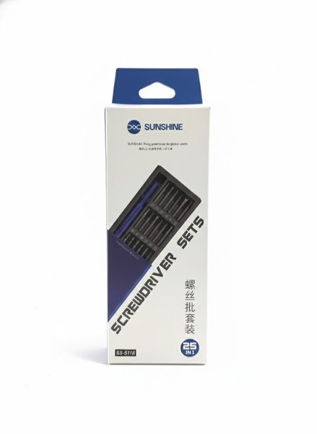 طقم مفكات SUNSHINE SS-511B الاحترافي (25 في 1) – الدقة في حقيبة واحدة